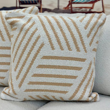 Load image into Gallery viewer, Peach/White Modern Pillow

