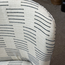 Load image into Gallery viewer, Blue Stitched Ivory Chair
