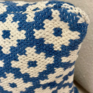 Blue Retro Pillow