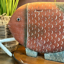 Load image into Gallery viewer, Wood Red Fish Lamp
