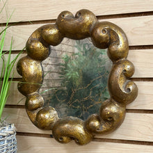 Load image into Gallery viewer, Round Gold Smoked Mirror
