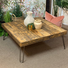 Load image into Gallery viewer, Rustic Square Coffee Table
