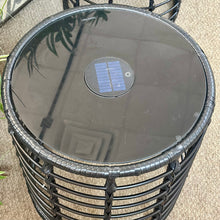 Load image into Gallery viewer, Lighted Blk Side Table
