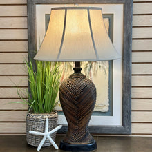 Load image into Gallery viewer, Brown Rattan Lamp

