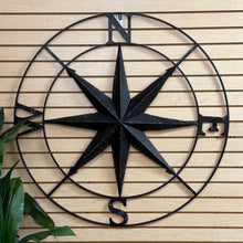 Load image into Gallery viewer, Metal Compass Art
