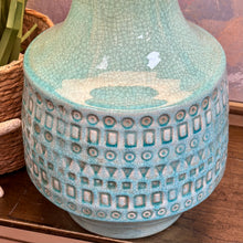 Load image into Gallery viewer, Turquoise Textured Lamp
