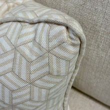 Load image into Gallery viewer, SM Beige Geometric Down Pillow
