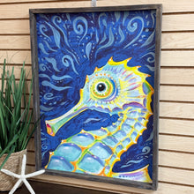 Load image into Gallery viewer, Colorful Seahorse Art
