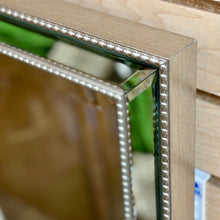Load image into Gallery viewer, Silver Beaded Rect. Mirror
