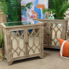 Load image into Gallery viewer, Mirrored Wooden Cabinet
