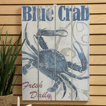 Load image into Gallery viewer, Blue Crab Wood Art
