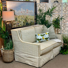 Load image into Gallery viewer, Stanford Mustard Tweed Loveseat
