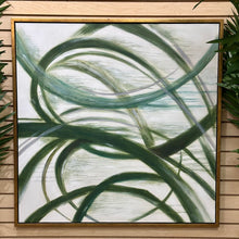 Load image into Gallery viewer, Green Circles Abstract II Art
