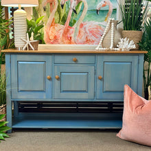 Load image into Gallery viewer, Ethan Allen Teal Cabinet
