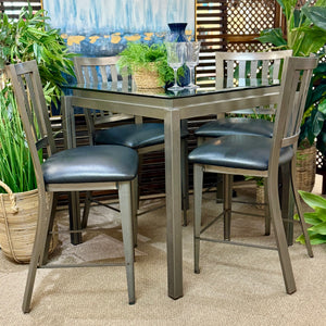 5PC Amisco Metal Pub Dining Set