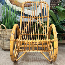 Load image into Gallery viewer, Bamboo/Rattan Rocking Chair
