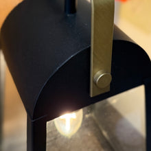 Load image into Gallery viewer, Black/Gold Lantern Pendant
