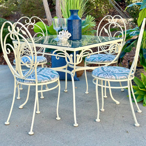 5PC Wrought Iron Dining Set