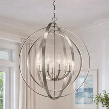 Load image into Gallery viewer, Silver Sphere Chandelier
