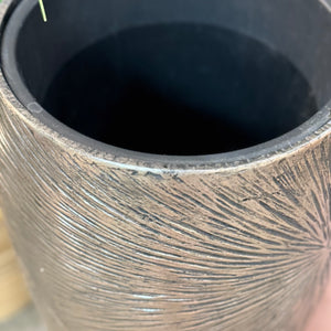 Tall Silver Planter