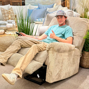 Taupe Power Lift Recliner