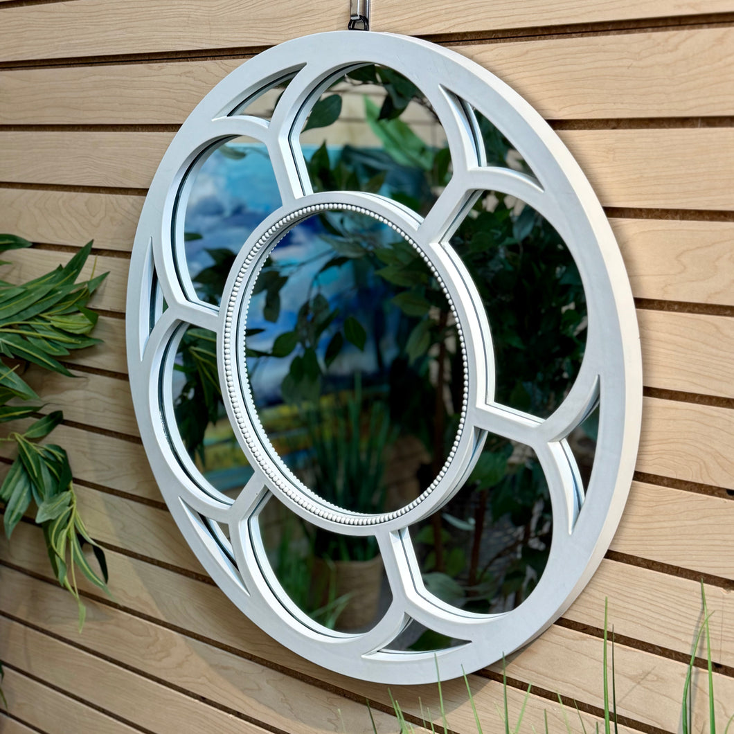 White Round Mirror