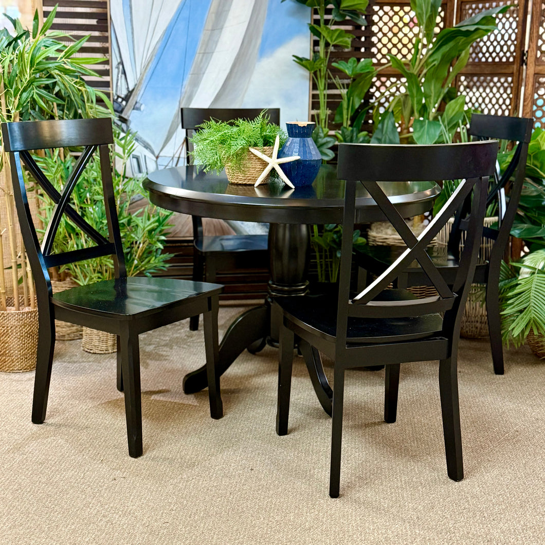 5PC Black Dining Set