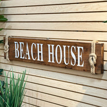 Load image into Gallery viewer, Wood &#39;Beach House&#39; Sign
