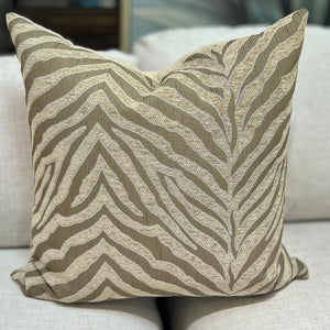 Grey Animal Print Pillow