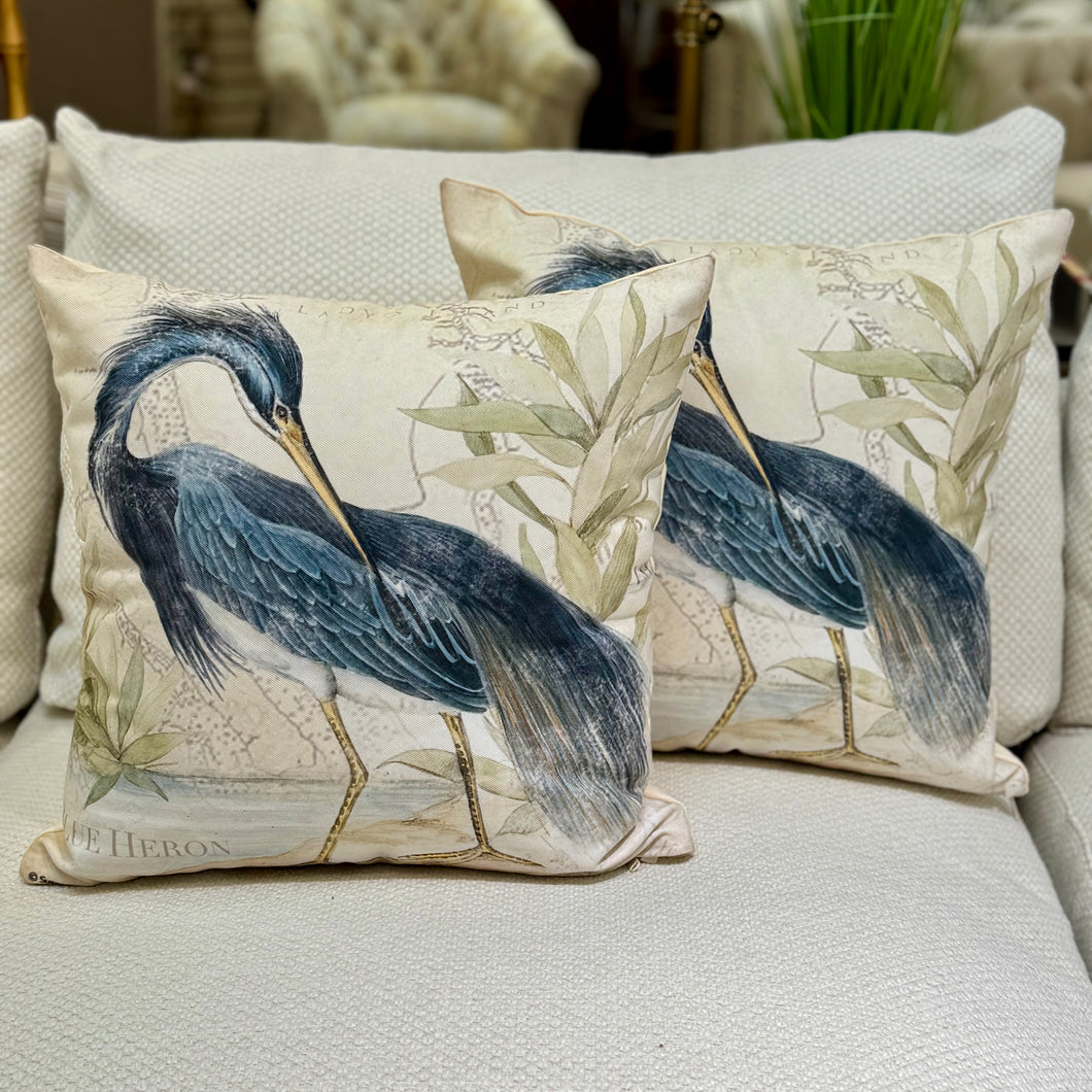 Blue Heron Pillow