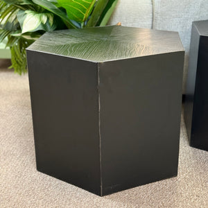 Crate & Barrel Hexagon Side Table