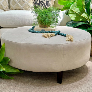 Round Havertys Ottoman