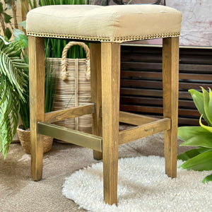 S/2 Beige Counter Stools