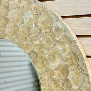 Round Capiz Mirror