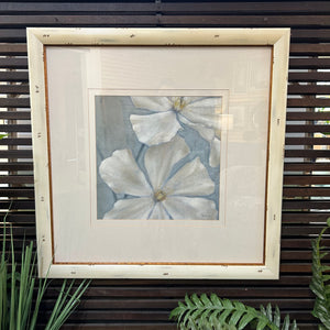 Floral Art w/ Distressed Frame