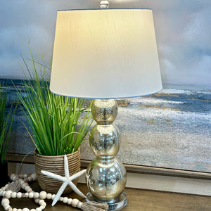 Silver Mercury Glass Lamp