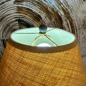 Metal Lamp Burlap Shade