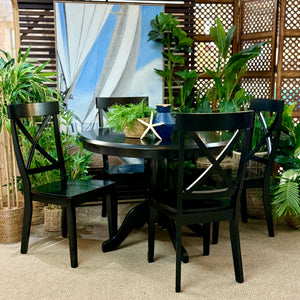 5PC Black Dining Set