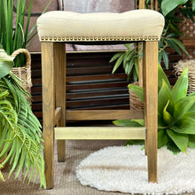 Load image into Gallery viewer, S/2 Beige Counter Stools
