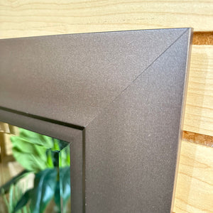 Graphite Beveled Mirror