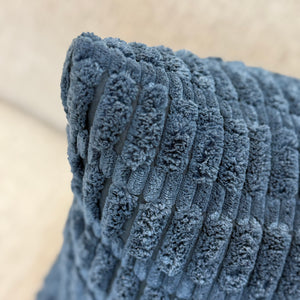 Blue Textured Pillow