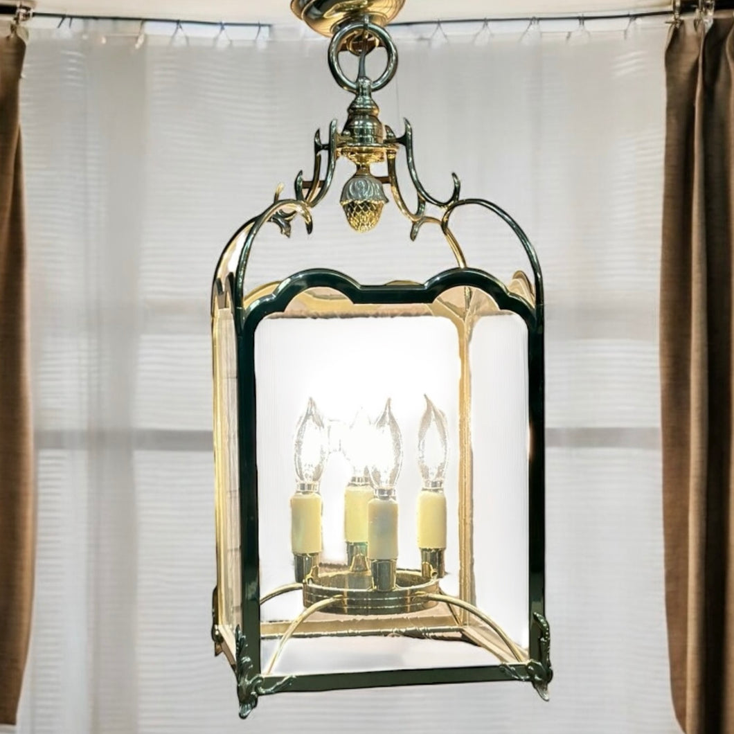 Brass Lantern Chandelier