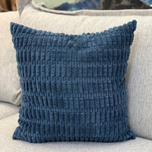 Load image into Gallery viewer, Blue Textured Pillow
