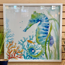 Load image into Gallery viewer, Framed Seahorse Art
