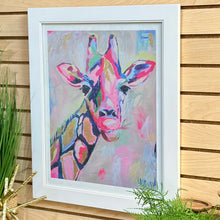 Load image into Gallery viewer, Colorful Giraffe Art by Megan Carr
