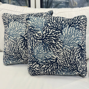 Blue Sea Life Pillow