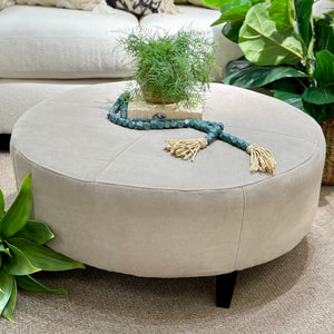 Round Havertys Ottoman