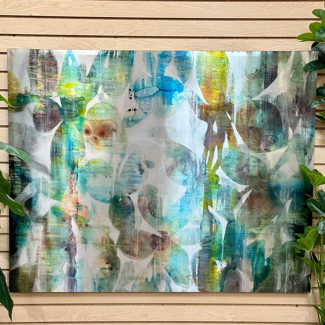 Blue & Green Abstract Art