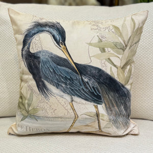 Blue Heron Pillow