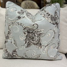 Load image into Gallery viewer, Blue Paisley Pillow
